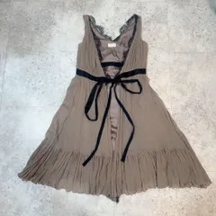 GRACE CLASS シルク　シフォンジレ　ノースリーブ　ワンピース　36