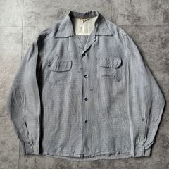 1950's US Vintage Rayon Loop Collar Shirt / 50年代 1950's US Vintage Rayon Loop Collar Shirt / 50年代