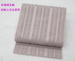 阪急百貨店 夏帯 絽 藤色 ラメ糸使い - メルカリ