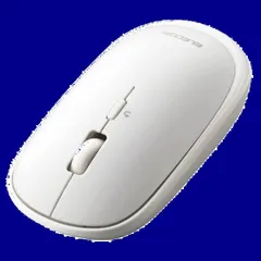 Mac Android Windows プレゼンモード機能付 iOS 4ボタン 静音 iPadOS 薄型 M-TM10BBWH/EC FireOS対応 Slint Bluetooth ホワイト ワイヤレスマウス エレコム