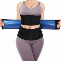 [CAITON] 三段人間工学 ダイエットベルト ウエストシェイパー シェイプアップベルト サウナ 二重加圧 調節可能 三段フック 着圧 発汗 腹筋メンズ レディース 伸縮 シェイプアップ ボディシェイパー 引き締め (M)