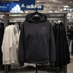 L アディダス オール SZN フリース フルジップアップ フーディー ブラック IX3809