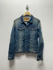 ザラ デニムジャケット デニムジャケット ヴィンテージ スタイル M