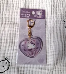 ハローキティ ハートベア アクリルキーホルダー (PURPLE パープル)