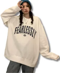 【特価セール】[Dep Club] トレーナー レディース 薄手 ゆったり オーバーサイズ スウェット スエット ビッグシルエット プルオーバー 長袖 体型カバー 可愛い おしゃれ 春 秋 冬 華奢見せ