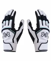 新品 UNDER ARMOUR(アンダーアーマー) UAヤード プロ バッティンググローブ 6001314(100) ホワイト ブラック イリデッセント M