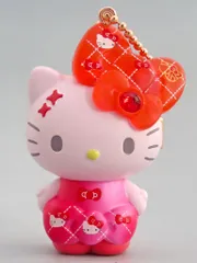 【中古】キーホルダー ハローキティ(レッド) 「50th Anniversary ハローキティ シークレットマスコットチャーム」