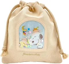 【中古】バッグ スヌーピー SweetDream 巾着 ベージュ 「PEANUTS(SNOOPY)」