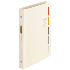 新品 マルマン ルーズリーフ バインダー A5 クラルテ 20穴 アイボリー F415-14