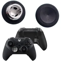 Deal4GO ショートコンケーブ磁気アナログサムスティックセット Xbox One Elite 2コントローラー用交換品 標準サムスティック ブラック (Elite 1698には適合しません) 