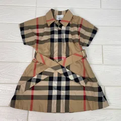 バーバリー 　BURBERRY  キッズ　ワンピース　メガチェック ノバチェック　ベージュ　86cm