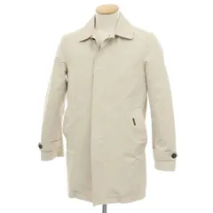 【中古】ムーレー MOORER コットンポリエステル ステンカラーコート ベージュ【サイズ44】【メンズ】のサムネイル