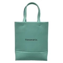 TIFFANY&Co.(ティファニー) トートバッグ ミニ ショッピングトート ティファニーブルー レザー