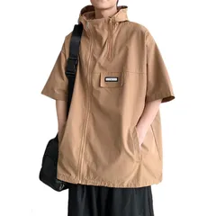 [bealight] メンズ パーカー 半袖 夏服 ジップアップパーカー 大きいサイズ ゆったり フード付き カジュアル おしゃれ グレー 涼しいDRY 接触冷感
