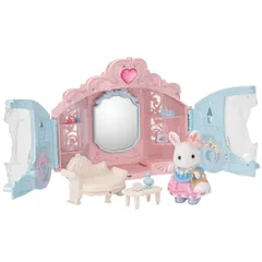 新品 シルバニアファミリー ヘアサロン 【 キラキラ馬車のおしゃれルームセット 】 フー19 STマーク認証 3歳以上 おもちゃ ドールハウス Sylvanian Families エポック社 EPOCH