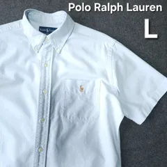 【👌値下げ交渉受付中】美品 Polo Ralph Lauren 春夏 オックスフォード 半袖 シャツ L スカイブルー ポニー刺繍 ポロラルフローレン