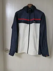 FILA フィラ ウィンドブレーカー ネイビー 白