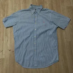 ポロラルフローレン クラシックフィット ストライプ 半袖シャツ L/100