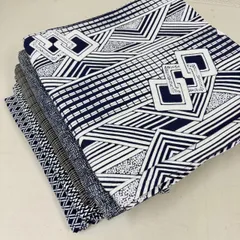 メンズ 綿浴衣 5着 浴衣まとめ売り リメイク材料 m-1422