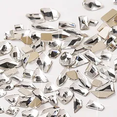 ラインストーン ネイルアート（?100個）ネイルパーツ クリスタル ミックスサイズ ネイルストーン ケース入り diy ネイルセット ネイルを飾てと服装使用 高い採光