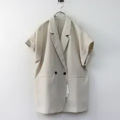 未使用 グリーンレーベルリラクシング green label relaxing  ICE フレンチスリーブ シャツ ジャケット F｜ベージュ系【2400014905298】