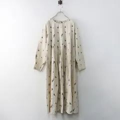 サマンサモスモス Samansa Mos2 SM2 花柄総刺繍ワンピース F‖キナリ ドレス ロング フレア タック フラワー 【2400014901429】