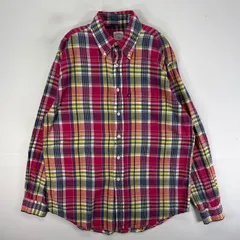 古着 ブルックスブラザーズ Brooks Brothers 長袖シャツ ボタンダウン ワンポイント M  ピンク系 チェック メンズのサムネイル