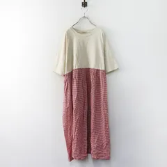 サマンサモスモス Samansa Mos2 SM2 ドッキングワンピース F‖ベージュ×レッド ギンガムチェック ロング フレア【2400014903003】