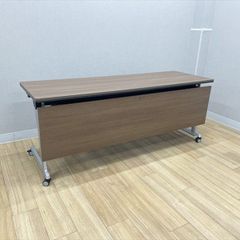 大型 木製オフィスデスク ミーティングテーブル 240×120cm 4人～8人用
