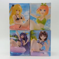 [미개봉] 정리 판매 4마리 세트 요바 카토 메구미 금색의 어둠 밤도 신주카 피규어 타이토 Aqua Float Girls 아쿠아 플로트 걸스 오등분의 신부 그리워하지 않는 그녀의 기르는 방법 To LOVE 루 데이트·아·라이브 수영복 D-2