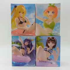 【未開封】まとめ売り 4体セット 四葉 加藤恵 金色の闇 夜刀神十香 フィギュア タイトー Aqua Float Girls アクアフロートガールズ 五等分の花嫁 冴えない彼女の育てかた To LOVEる デート・ア・ライブ 水着 D-2-1