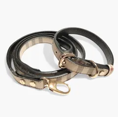 【未使用／ペット用品】 PETSTWO  犬用 首輪&リード  ベージュ