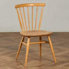 椅子・ソファ イギリス エルム アーコール ERCOL ヴィンテージ ボウトップチェア レア ercol 英国 ダイニングチェア ボウバック ファンバック ウィンザー 木製 椅子 #79462のサムネイル