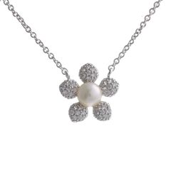 50.570【ネックレス】天然ダイヤモンド0.05ct 925 パール - メルカリ