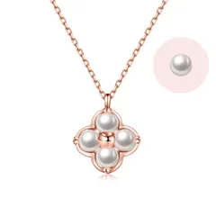 【新品】 [FH.bird] パール ネックレス レディース ピンクゴールド 6月誕生石「幸運のお守りです」 シルバー925 アレルギー対応 ネックレス 真珠 ペンダント おしゃれ 誕生日 母の日 プレゼント 母の日 ギフト 0