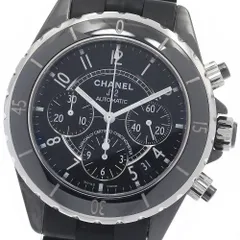 シャネル CHANEL H0939 J12 黒セラミック クロノグラフ 自動巻き メンズ 保証書付き_950270のサムネイル