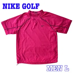 NIKE GOLF ナイキゴルフ 半袖 Vネック ラグラン袖 ナイロンジャケット L