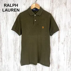 Polo by Ralph Lauren ポロバイラルフローレン SLIM FIT スリムフィット ポニー ロゴ刺繍 半袖 ポロシャツ カーキ メンズ トップス