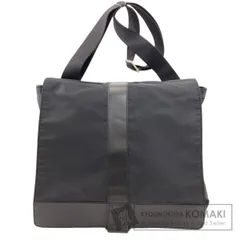 Salvatore Ferragamo サルヴァトーレフェラガモ ロゴ ショルダーバッグ ナイロン レザー メンズ [中古]のサムネイル