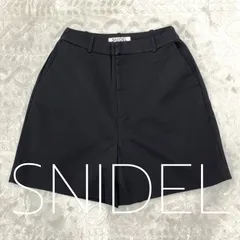 SNIDEL ショートパンツ レディース 0サイズ ブラック 黒 ショーパン  短パン スナイデル