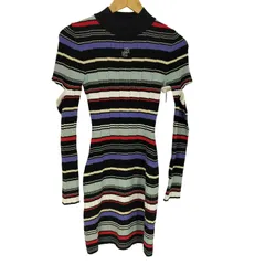 リリーブラウン Lily Brown 23AW アームスリットニットミニワンピース レディース ONE SIZE 