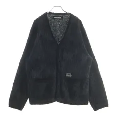 NEIGHBORHOOD (ネイバーフッド) 2AW MOHAIR CARDIGAN 222FUNH-KNM02 レオパード総柄 アクリル混 モヘア長袖ニットカーディガン グレーのサムネイル