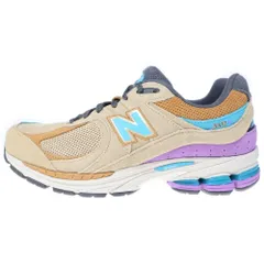New Balance (ニューバランス) M2002RWA 2002R スウェード ローカットスニーカー ベージュ/パープル US10/28cm