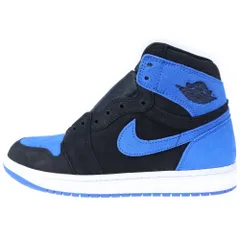 NIKE (ナイキ) AIR JORDAN 1 RETRO HIGH OG ROYAL REIMAGINED エアジョーダン1スエードロイヤル ハイカットスニーカー ブルー/ブラック US9.5/27.5cm DZ5485-042