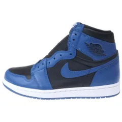 NIKE (ナイキ) AIR JORDAN 1 RETRO HIGH OG DARK MARINA BLUE エアジョーダン1 レトロ ダークマリーナブルー ハイカットスニーカー ブラック/ブルー US9.5/27.5cm 555088-404