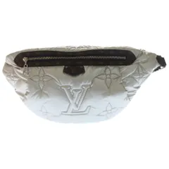 LOUIS VUITTON (ルイヴィトン) LVピロー マキシ バムバッグ リサイクルメタリックナイロン モノグラム ボディ ウエストバッグ シルバー金具 シルバー/ブラウン M20971のサムネイル