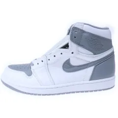NIKE (ナイキ) AIR JORDAN 1 RETRO HIGH OG Stealth エアジョーダン1 ステルス ハイカットスニーカー グレー/ホワイト US9.5/27.5cm 555088-037