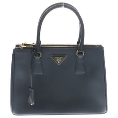 PRADA (プラダ) ガレリア サフィアーノ 2WAYショルダーバッグ ハンドバッグ ブラック レザー 1BA863 ゴールド金具