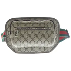 GUCCI (グッチ) GGスプリーム ボディバッグ ウエストポーチ ブラウン PVC 760217のサムネイル