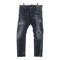 DSQUARED2 (ディースクエアード) 18AW TIDY BIKER JEAN タイディ バイカー ボタンフライ デニムパンツ ブラック S71LB0529